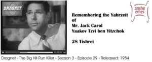 Jack Carol, featured on Dragnet